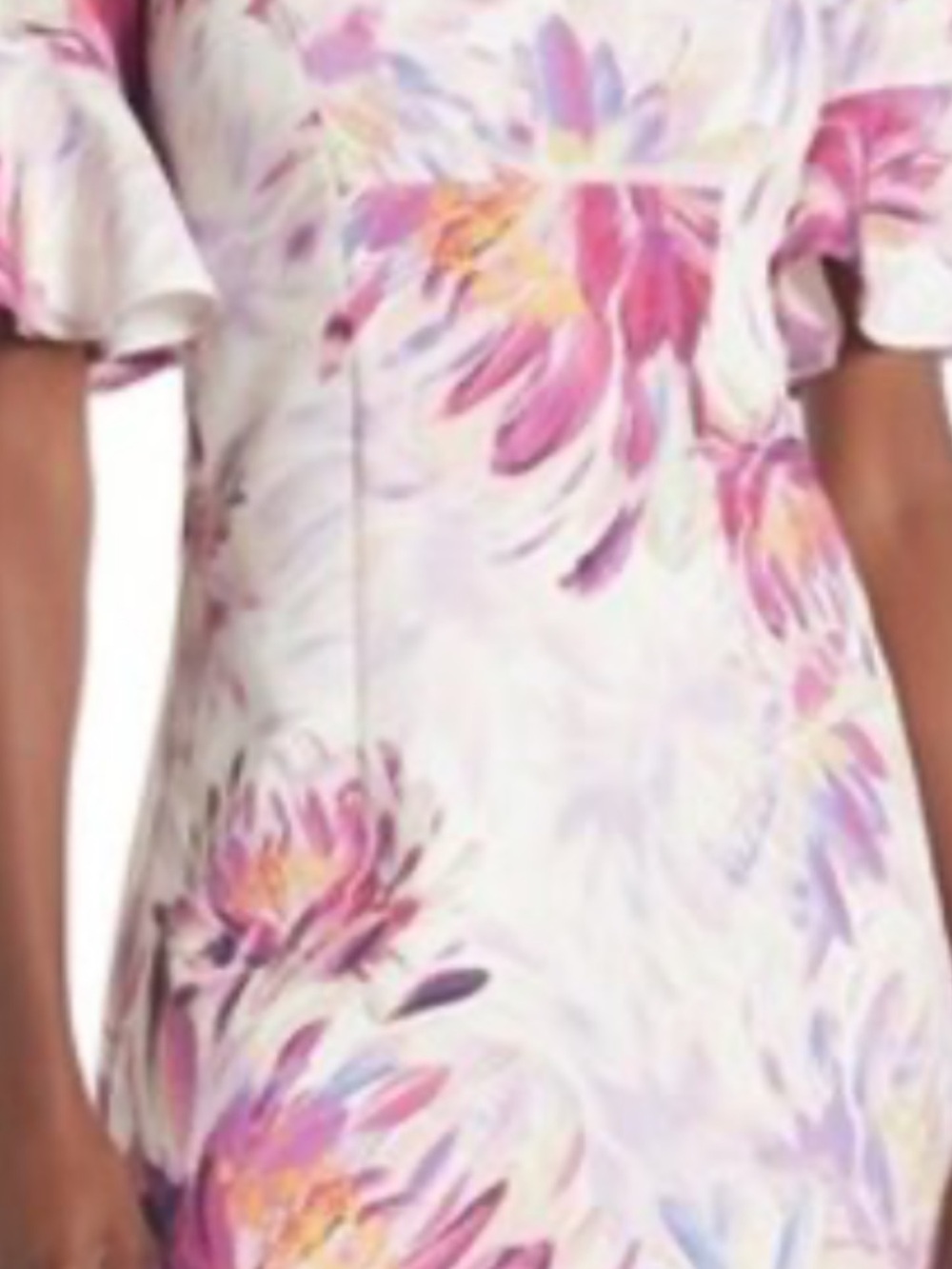 TRINA TURK Acres Floral Dress flutter sleeve beautiful sz 6